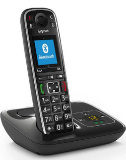 Gigaset E720A Ασύρματο Τηλέφωνο Bluetooth με Ανοιχτή Ακρόαση Μαύρο