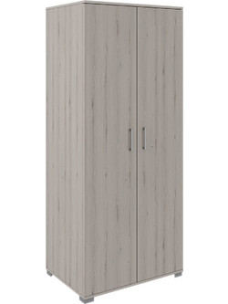 Aline Δίφυλλη Ντουλάπα Ρούχων Καρυδί 187x80x48cm 11500801