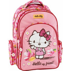 Graffiti Hello Kitty Σχολική Τσάντα Πλάτης Δημοτικού Ροζ 178211