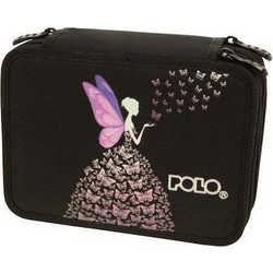 Polo Rolling Butterfly Dress Κασετίνα με 3 Θήκες Μαύρη 937016-8182