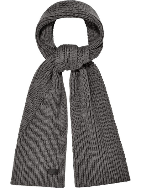 Κασκόλ Ugg Knit Diagonal Ribbed 21681-GREY Ανδρικό