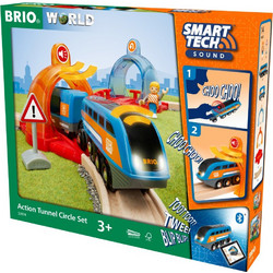 Brio World Smart Tech Σετ Επιβατικό Τρένο με Τούνελ 33974