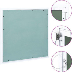 vidaXL Θυρίδα Επίσκεψης Γυψοσανίδας 700 x 700 χιλ. Σκελετός Αλουμινίου 145104