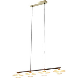 Kare Design Quattro Κρεμαστό Φωτιστικό Οροφής Πολύφωτο G9 Χρυσό 52505