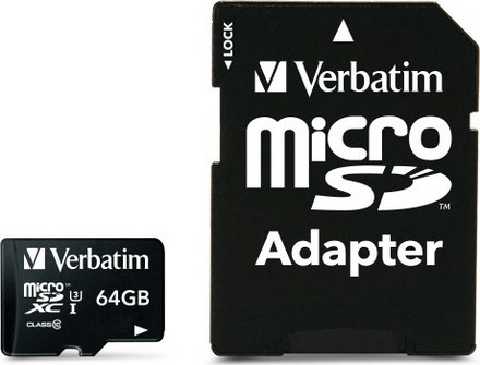Κάρτα Μνήμης Verbatim Pro SDXC 64GB Class 10 V30 UHS-I 90MB/s
