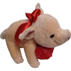 Λούτρινο γουρουνάκι με καρδούλα 20 cm- CUDDLEKINS PIG with heart 20cm