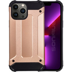 Sonique Heavy Armor Back Cover Rose Gold (iPhone 13 Pro Max)