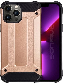 Sonique Heavy Armor Back Cover Rose Gold (iPhone 13 Pro Max)