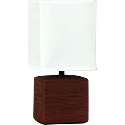 ARlight TLC6043 Πορτατίφ E14 Λευκό Καφέ Π13xΥ29cm