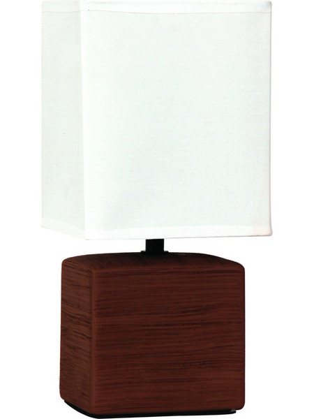 ARlight TLC6043 Πορτατίφ E14 Λευκό Καφέ Π13xΥ29cm