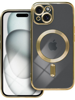 Electro Mag Cover συμβατό με MagSafe για IPHONE 15 gold