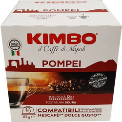 Kimbo Κάψουλες Espresso Pompei Συμβατές με Μηχανή Dolce Gusto 16τμχ