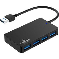 Powertech PT-1145 USB Hub 3.0 USB-A με 4 Θύρες USB-A & Εξωτερική Παροχή Ρεύματος