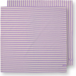PIP STUDIO ΣΕΤ/2 ΒΑΜΒΑΚΕΡΕΣ ΠΕΤΣΕΤΕΣ ΣΕ ΡΙΓΕ ΛΙΛΑ 65cm X 65cm
