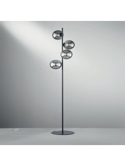 Luce Μοντέρνο Φωτιστικό Δαπέδου Υ160xΜ34.5cm με Ντουί για Λαμπτήρα G9 σε Μαύρο Χρώμα I-HONEY-PT4-NER 8031414888665