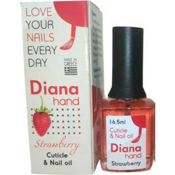 Diana Strawberry Λάδι με Πινέλο Θεραπείας για Επωνύχια 16.5ml