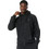 Body Action Ανδρική Ζακέτα Fleece με Κουκούλα και Φερμουάρ Μαύρη 073315