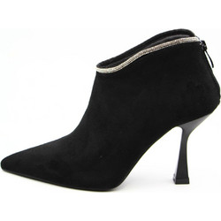 Μποτάκι ankle boots με στρας και ιδιαίτερο τακόυνι