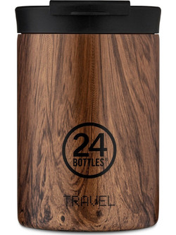 24Bottles Travel Tumbler Sequoia Wood 350ml