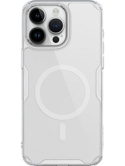 Nillkin Nature Pro MagSafe Back Cover Transparent / White (iPhone 15 Pro)
