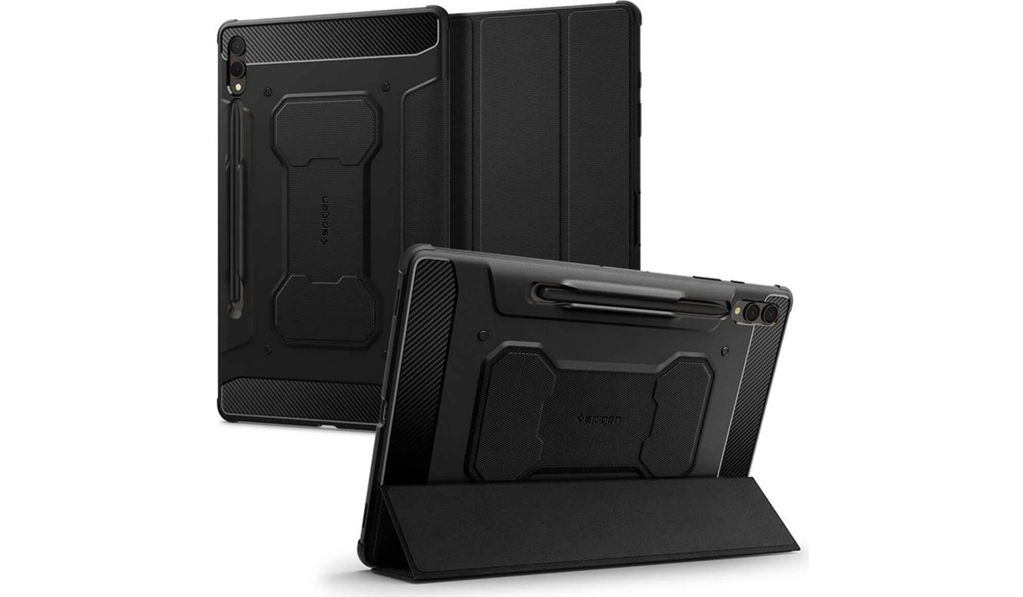 Spigen Rugged Armor Pro Hard Laptop Sleeve Case Compatible With Macbook Pro 14 Inch (2025/2024/2023/2021) / MacBook Air 13 Inch M3 (2024) / Galaxy Book Pro 13.3 Inch / LG Gram 360 14 Inch - Black - View #8
