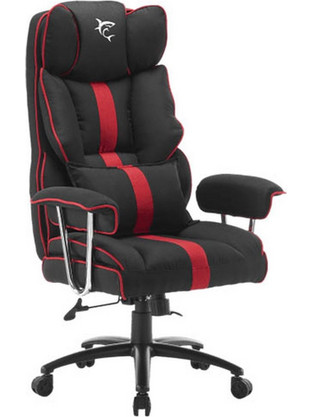 White Shark Le Mans Black/Red Καρέκλα Gaming Υφασμάτινη