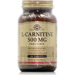 Solgar L-Carnitine Συμπλήρωμα Διατροφής με Καρνιτίνη 500mg 60 Ταμπλέτες