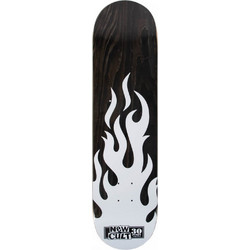 New Cult Skate Deck Black Flame 30 Years Logo