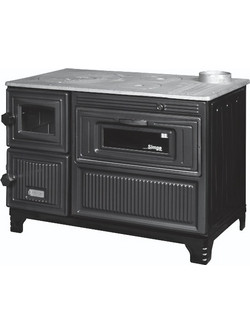 Simge No 301 Εμαγιέ Ξυλόσομπα με Φούρνο 11kW