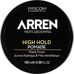 Farcom Arren High Pomade Μαλλιών Matte Δυνατό Κράτημα 100ml