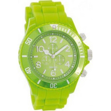 Oozoo Timepieces Breeze Γυναικείο Ρολόι Χρονογράφος με Λαχανί Καουτσούκ Λουράκι C4835