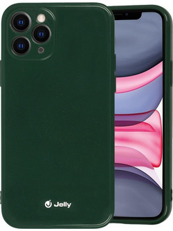 Θήκη TPU Jelly Apple iPhone 12/12 Pro (6.1") Dark Green