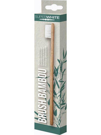 Super White Bamboo Soft Οδοντόβουρτσα Μπεζ