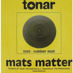 Tonar Rubber Turntable Mat 298 MM Diameter 5988
