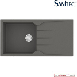 Sanitec Ultra Granite 811 Επικαθήμενος Νεροχύτης Γρανίτη Αντιστρεφόμενος Ματ Pietra 100x50cm
