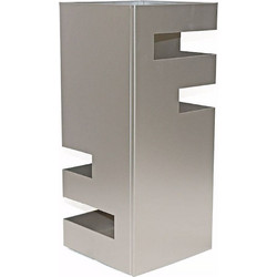 Import Hellas Ομπρελοθήκη Μεταλλική 19x19x44 cm Νίκελ Ματ 56