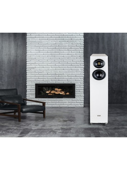 Elac Concentro S 507 Ζεύγος Ηχείων Hi-Fi Δαπέδου 300W 4 Δρόμων Gloss White