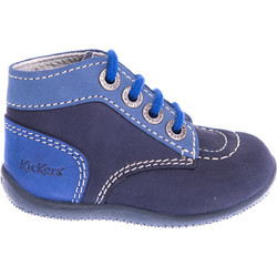 Kickers Παιδικά Μποτάκια Navy Μπλε Δερμάτινα Αδιάβροχα 446825-10-51