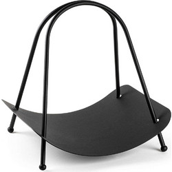 Ξυλιέρα Τζακιού 247HFM1163 42x39x50cm Black Aberto Design Μέταλλο