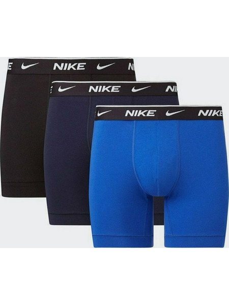 Nike Ανδρικά Μποξεράκια Μπλε 3Pack (KE1007-9J1)