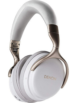 Denon AH-GC30 Ενσύρματα & Ασύρματα Bluetooth Ακουστικά Over Ear με Noise Canceling Λευκά
