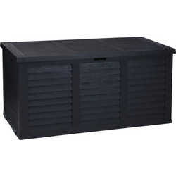 Πλαστικό Μπαούλο Κήπου Hippo Dark Grey 300lt 120x52x58cm