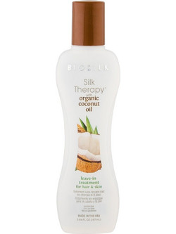 Biosilk Silk Therapy Organic Coconut Leave In Κρέμα Μαλλιών για Επανόρθωση & Φριζάρισμα 167ml