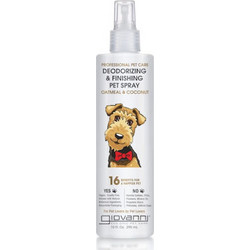Giovanni Pet Deodorizing & Finishing Spray Αποσμητικό & Φινιρίσματος για Σκύλους με Χυλό Βρώμης & Καρύδα 295ml