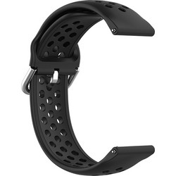 Techsuit Watchband W004 Λουράκι Σιλικόνης Black (Universal 20mm)