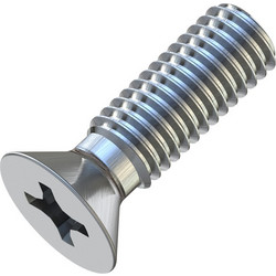 Μηχανόβιδες Φρεζάτες Σταυρού M5x16mm Γαλβανιζέ DIN 965 (Τιμή ανά Τεμάχιο)