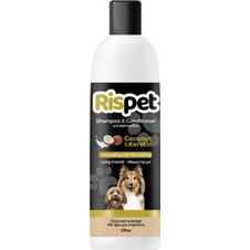 RISPET Shampoo & Conditioner, Coconut & Keratin, Σαμπουάν & Conditioner για Kατοικίδια - 370ml