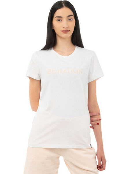 BE:NATION ESSENTIALS CREW NECK S/S TEE 05112401-02 Λευκό