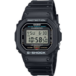 Casio G-Shock Ψηφιακό Ανδρικό Ρολόι Χρονογράφος με Μαύρο Καουτσούκ Λουράκι DW-5600UE-1ER
