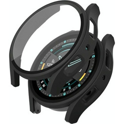Για το Samsung Galaxy Watch 5 Pro 45mm Frosted PC + Tempered Film Integrated Watch Protective Θήκη (Μαύρο) (OEM)